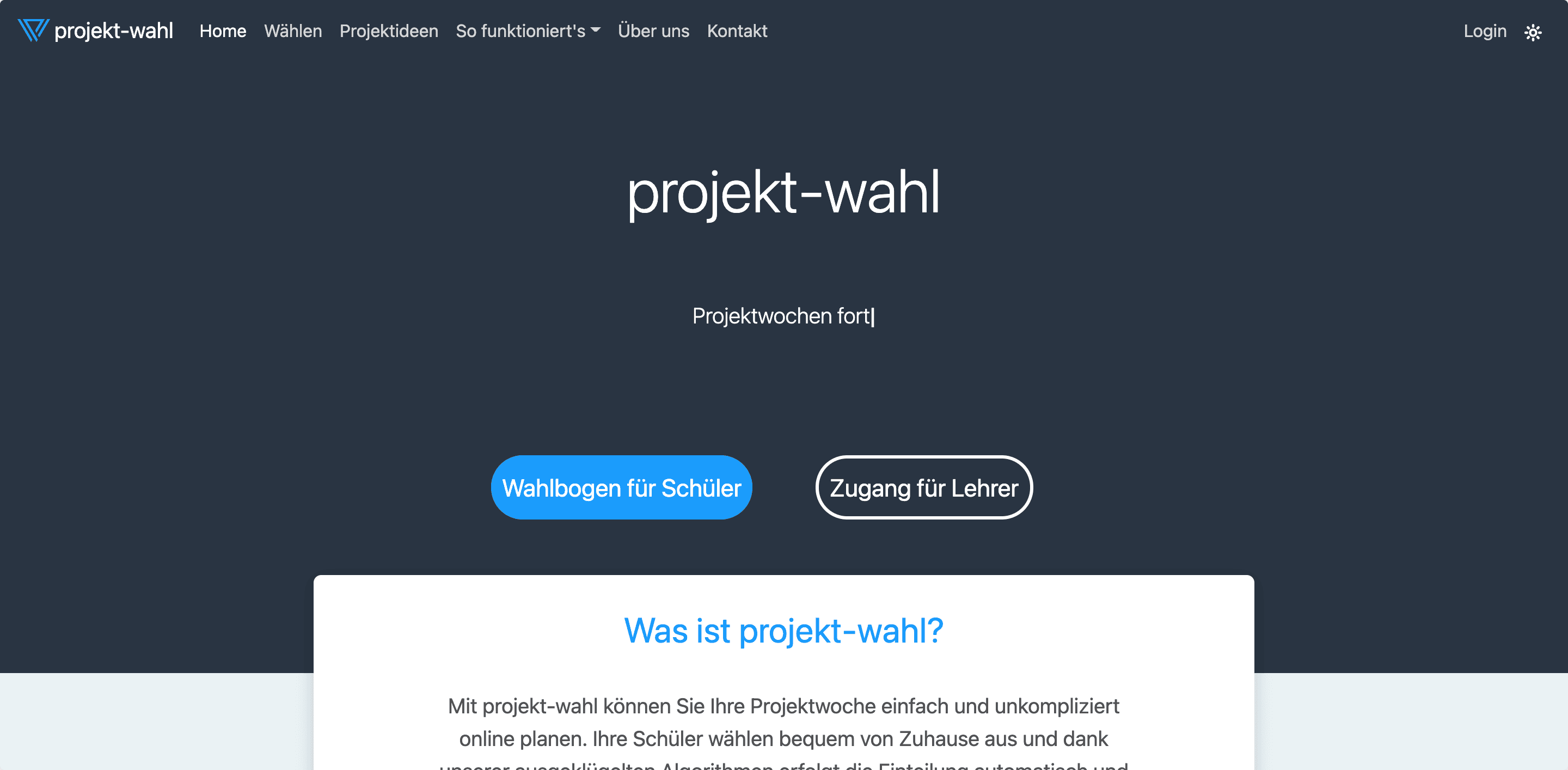 projekt-wahl